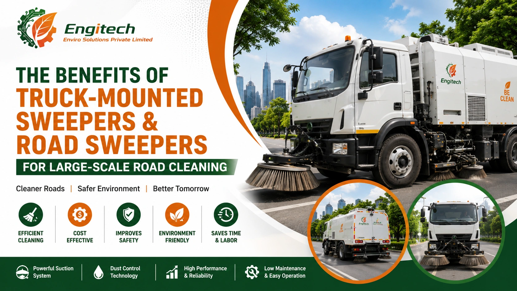 You are currently viewing THE BENEFITS OF TRUCK MOUNTED SWEEPERS & ROAD SWEEPERS FOR LARGE-SCALE ROAD CLEANING