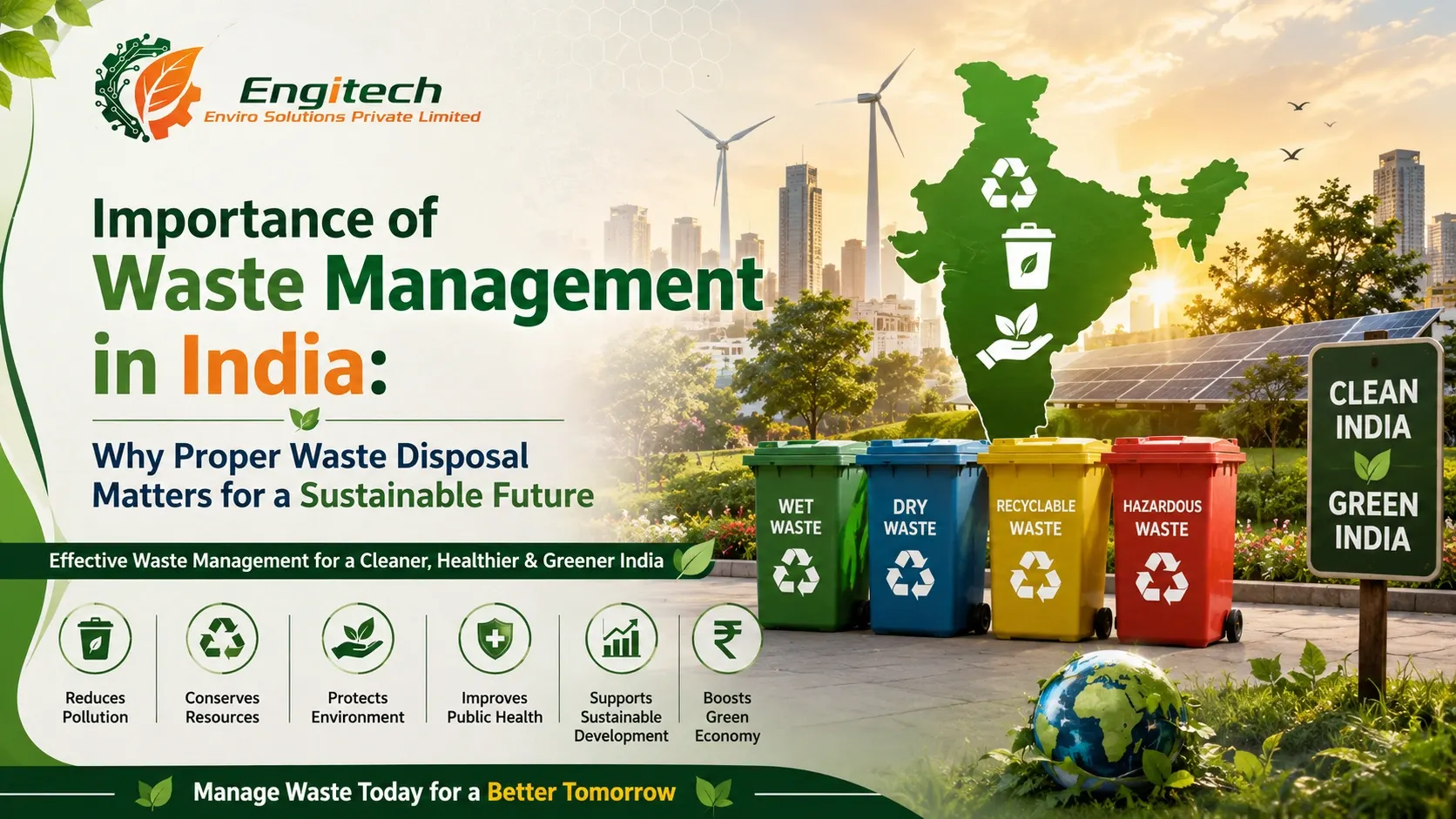 You are currently viewing Importance of Waste Management in India: Why Proper Waste Disposal Matters for a Sustainable Future