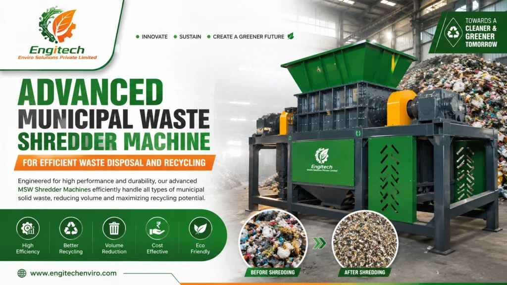 Advanced Municipal Waste Shredder Machine