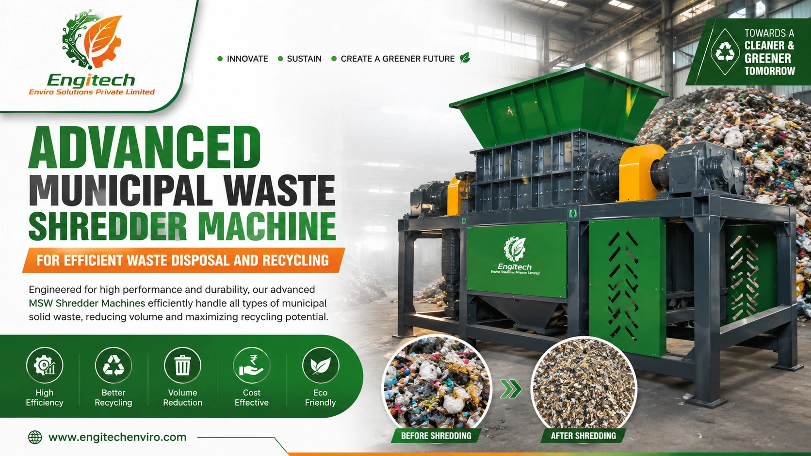 You are currently viewing Advanced Municipal Waste Shredder Machine for Efficient Waste Disposal and Recycling