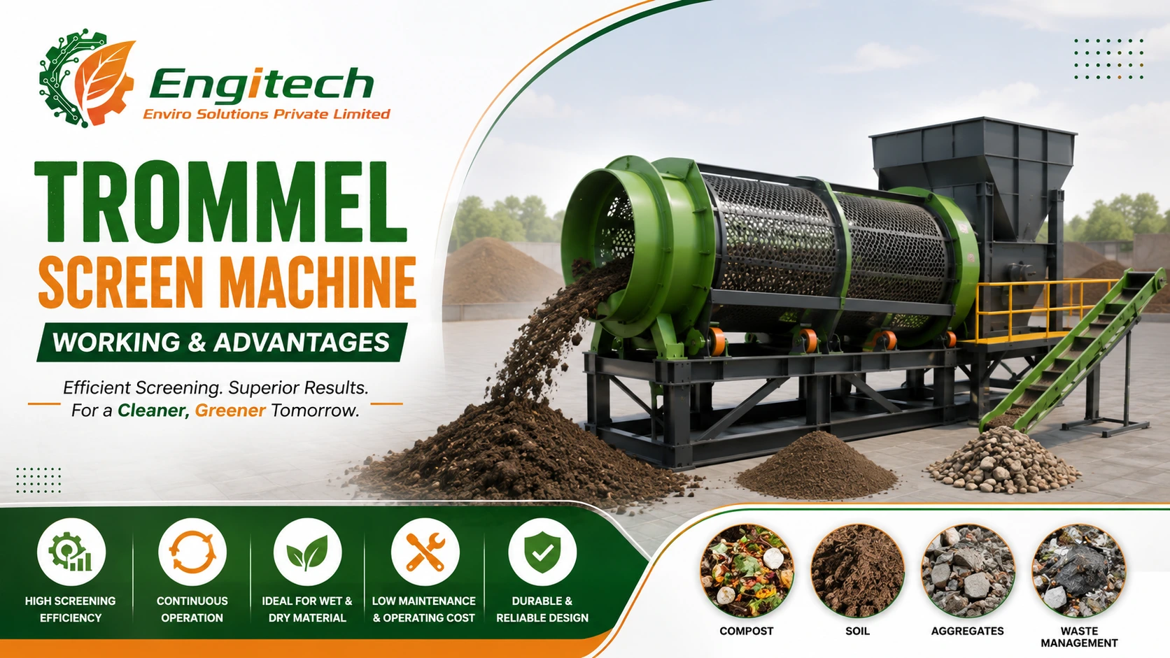 You are currently viewing Trommel Screen Machine: Working & Advantages